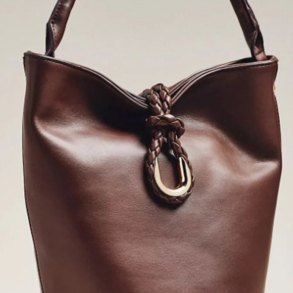 Aota Twist Tie Top-Handle Bucket Bag - Anthropologie - Picture 9 of 13